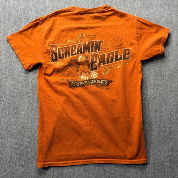 Harley Davidson Other - Harley Davidson Screamin Eagle Performance Parts Orange T Shirt Men's Small  Tee